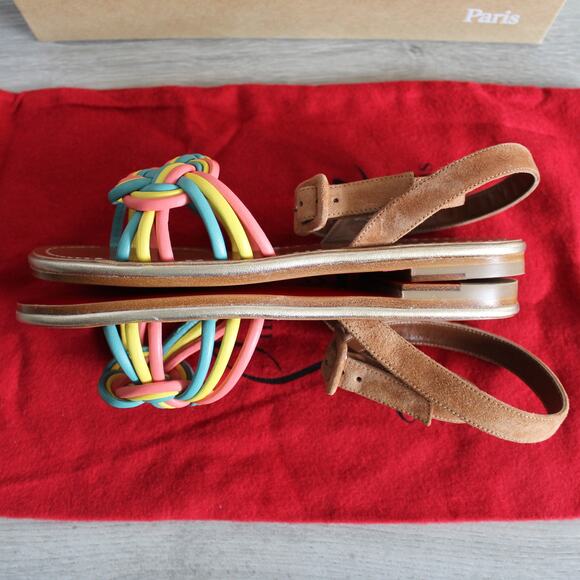Christian Louboutin Ella Rainbow Braided Sandals - Picture 10 of 15